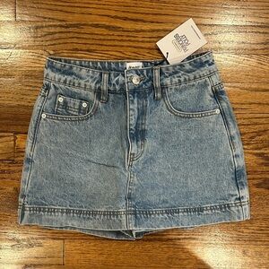 Princess Polly Light Blue Denim Mini Skirt